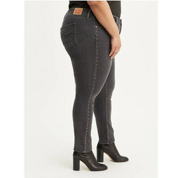 Levi's Sculpt Soft 311 Shaping Studded Side Seam Skinny Women's Jeans Size 16W - Picture 1 of 16